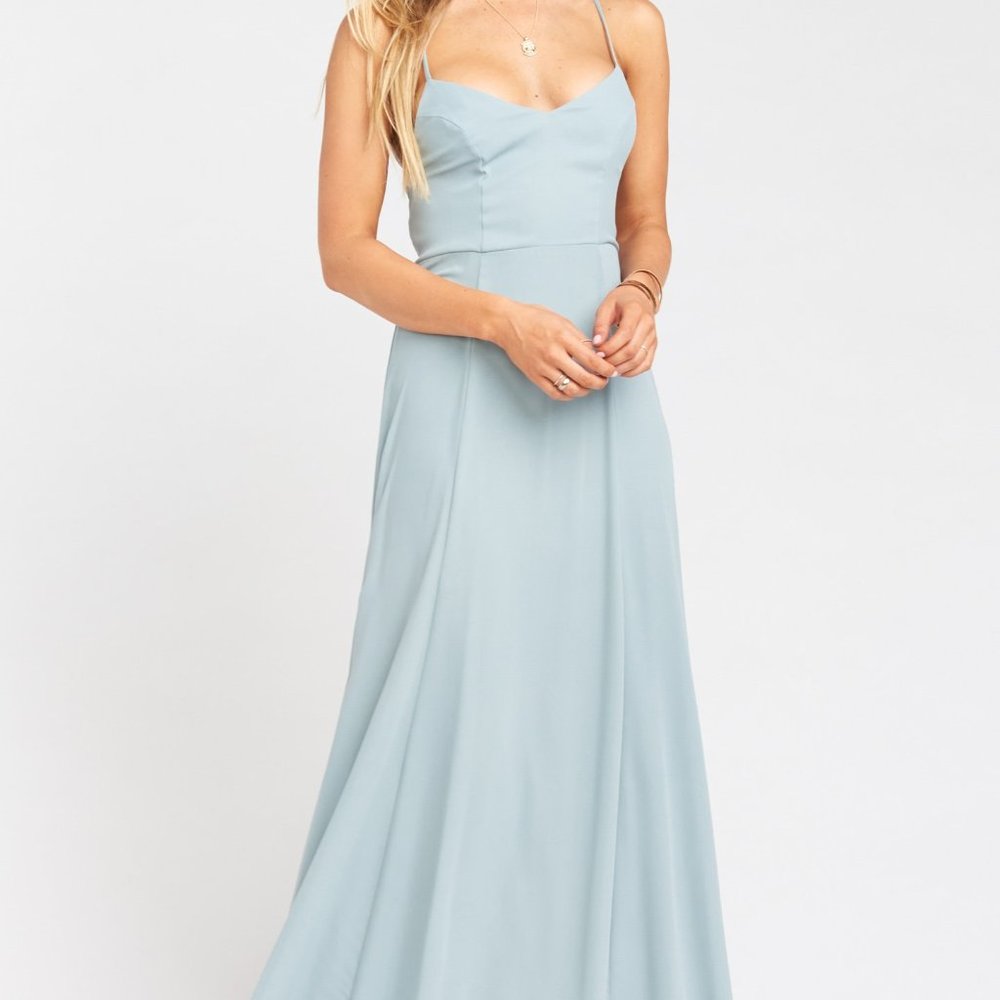 Godshaw Goddess Gown in Silver Sage by SMYMM